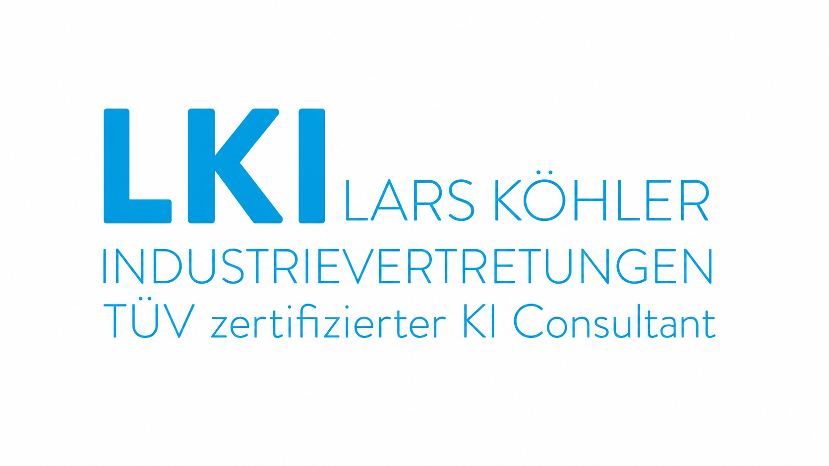 LKI · Lars Köhler Industrievertretungen, TÜV zertifizierter KI Consultant